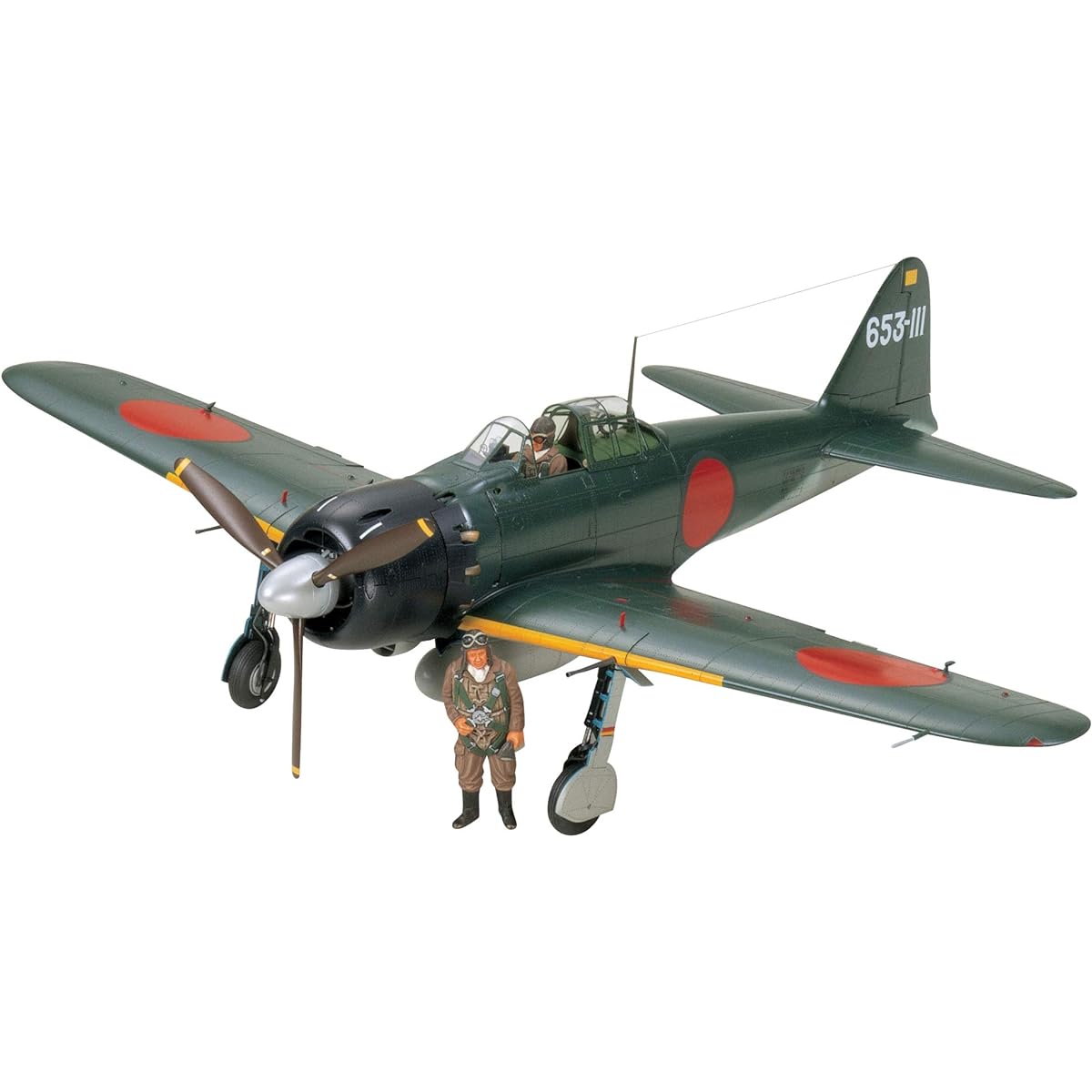 Tamiya 1/32 Aircraft Series No.18 Japanese Navy Mitsubishi Zero Type Carrier Fighter Type 52 Plastic Model 60318