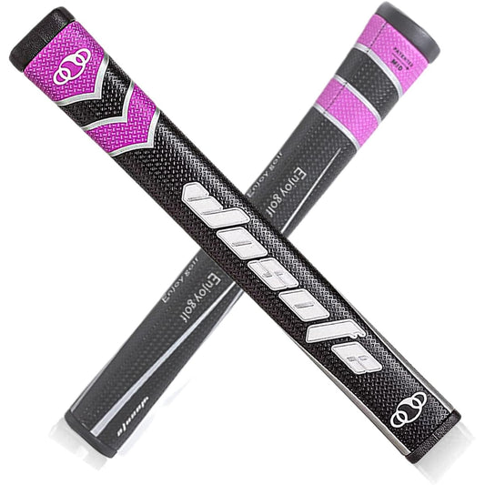 Zenesty Golf Putter Grip Mid Size Men's 45g 2.0 Compatible with Most Iron Clubs Pistol Shape Lightweight Adhesive Surface Delicate Pattern Soft PU Material Comfortable Feel 6 Colors to Choose from