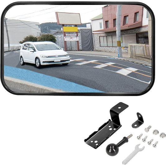 Amon Garage Mirror (Curved Surface Ratio 2000R Square) Approx. 370 x 220mm 6953