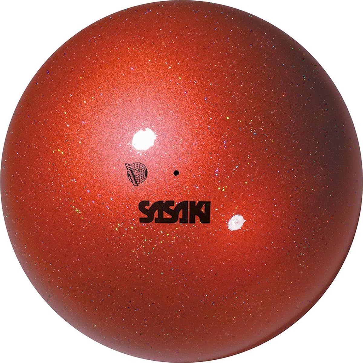 SASAKI Rhythmic Gymnastics Equipment Ball, International Gymnastics Federation Certified Product, Japan Gymnastics Association Certified Product, Aurora Ball, Diameter 18.5cm, Deep Red (DER) M207AUF