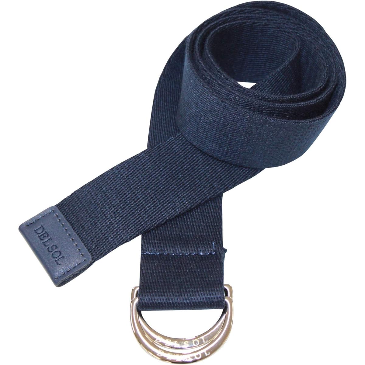 [Del Sol Golf] 8025 NV Double Ring Cotton Belt Navy Size Free