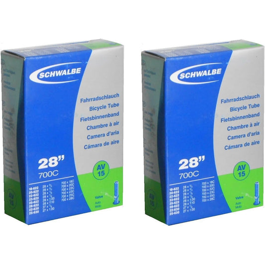 Set of 2 SCHWALBE American style valve 700x18-28C tube 15AV [parallel import goods]
