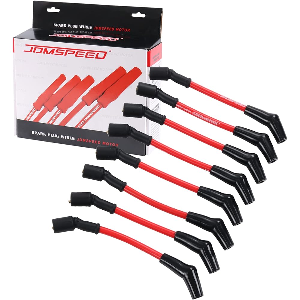JDMSPEED Heat Spark Plug Ignition Wire Set 10.5mm LSx LS1 LS2 LS3 LS6 LS7 Replacement