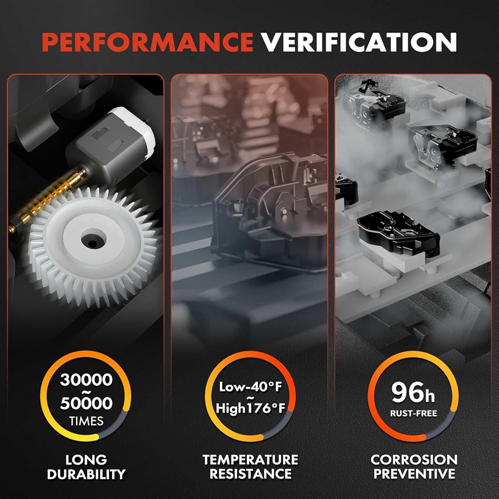 A-Premium Rear Tailgate Truck Lock Latch Actuator Compatible with Ford F-150 F-250 1987-1996 F-250 HD 1997 F-350 Ranger 1987-1997 F53 F59 F Super Duty