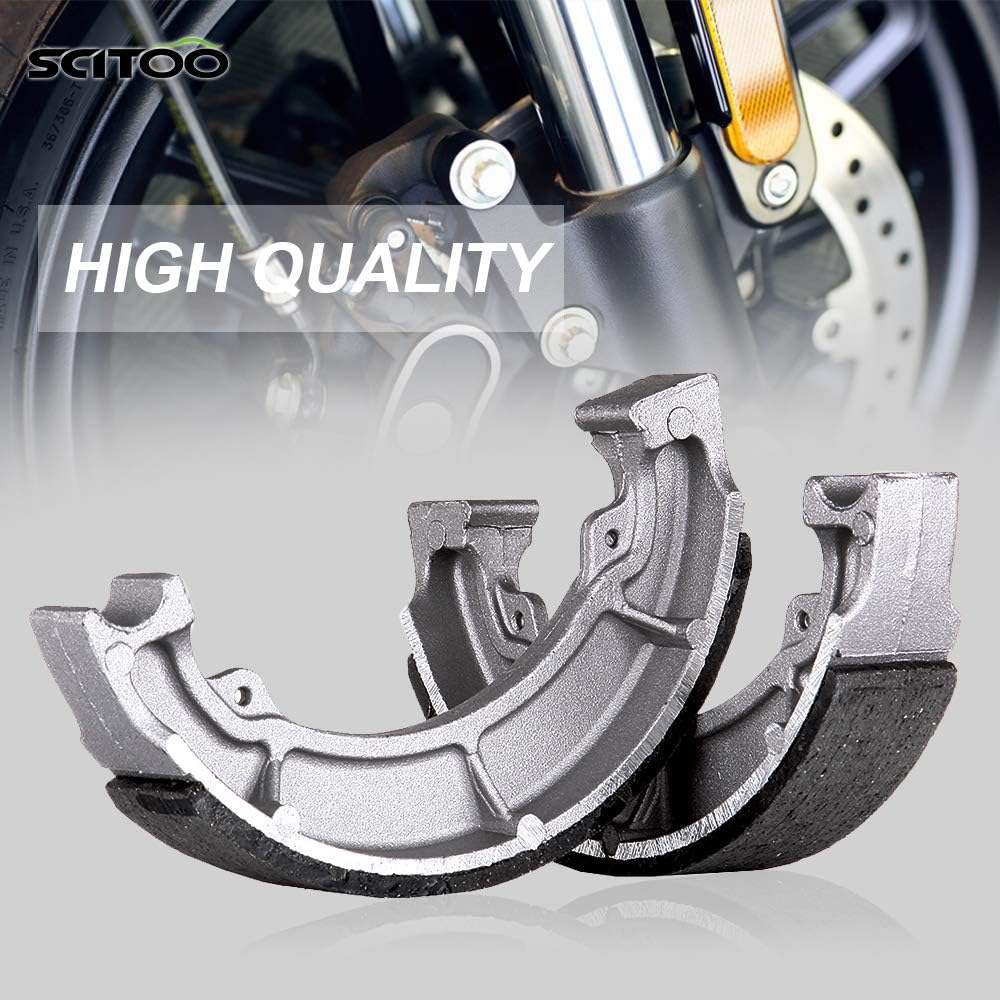 SCITOO Brake Pad and Brake Shoes Kit 88-04 Kawasaki Bayou 300 KLF300B