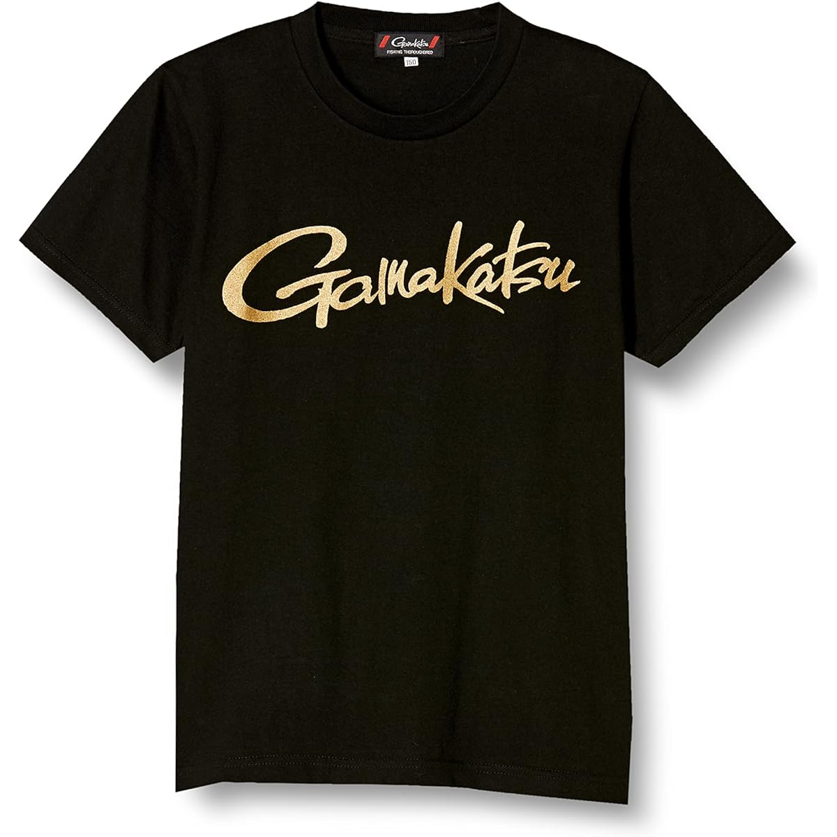 Gamakatsu T-shirt (cursive logo) GM3576 Black Kids 110