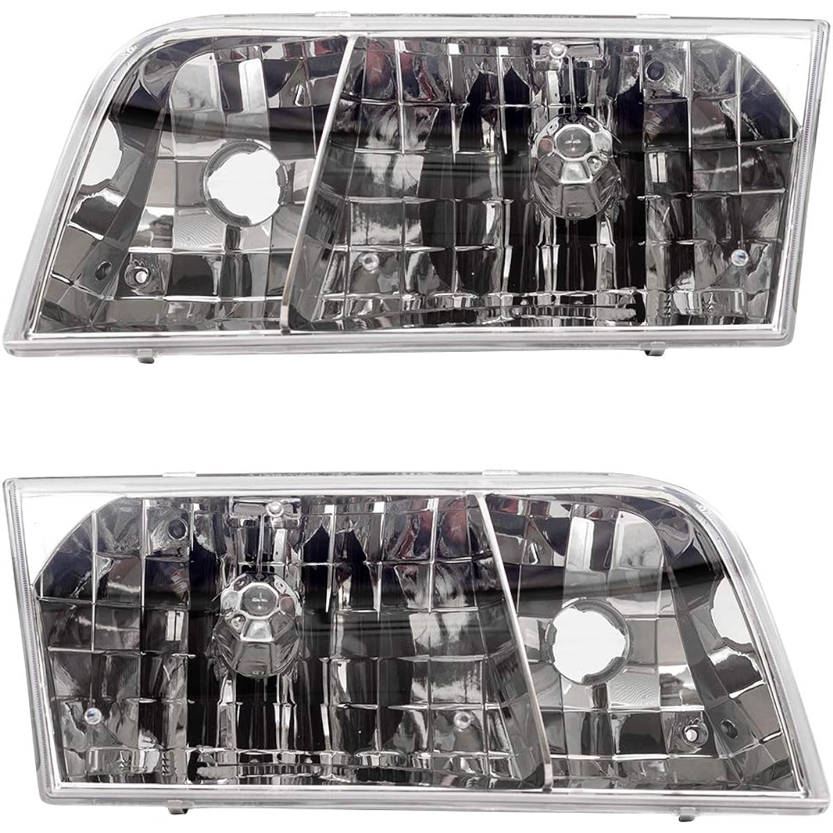 BROCK replacement driver and passenger seat headlight head lamp 1998-2011 Crown Victoria 4W7Z 13008 A 4W7Z 13008 B