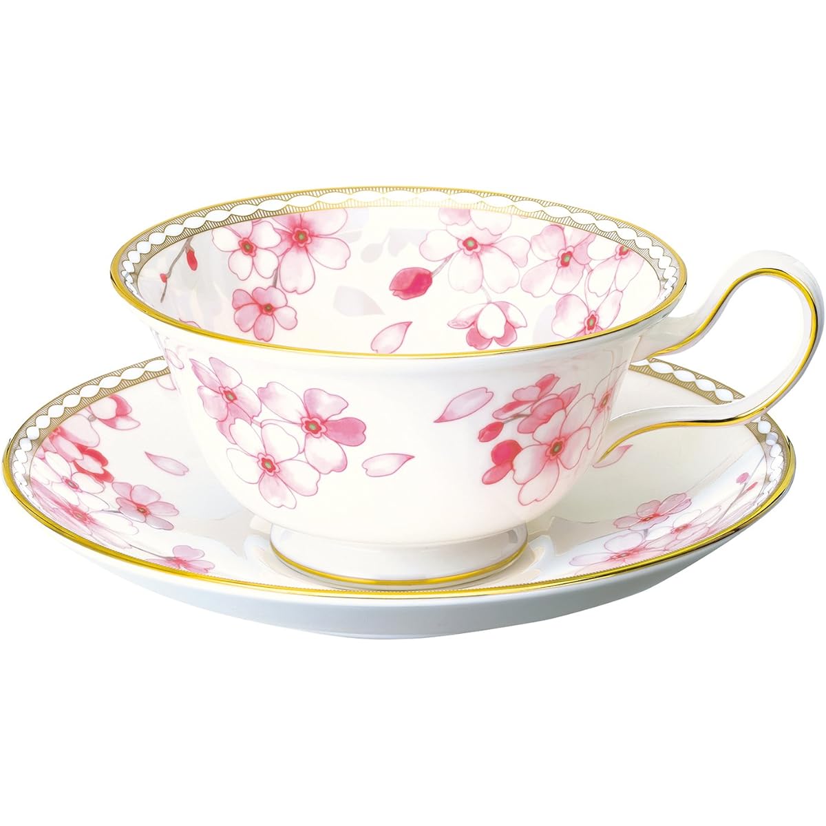 [Regular Imported Product] Wedgwood Spring Blossom Tea Cup & Saucer (Peony) Wedding Gift Present 1053201