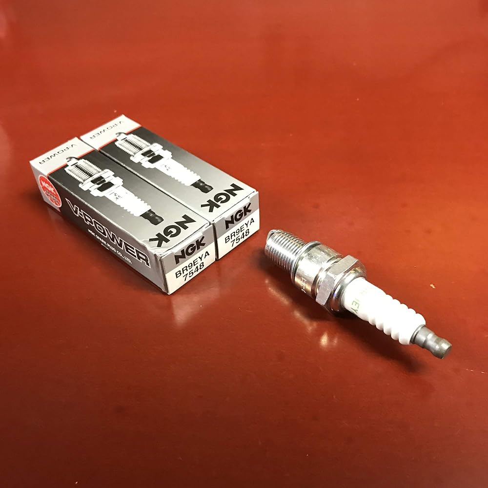 NGK V -POWER Spark Plug -Stock#7548 -BR9EYA -Solid tip -8 packs