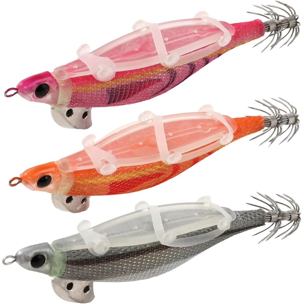[Bait attachment type] Fishing goo! Egi Jado Egi Eging Lure Built-in Rattle Luminous Squid Octopus Bait Tree Device Throwing Fishing Float