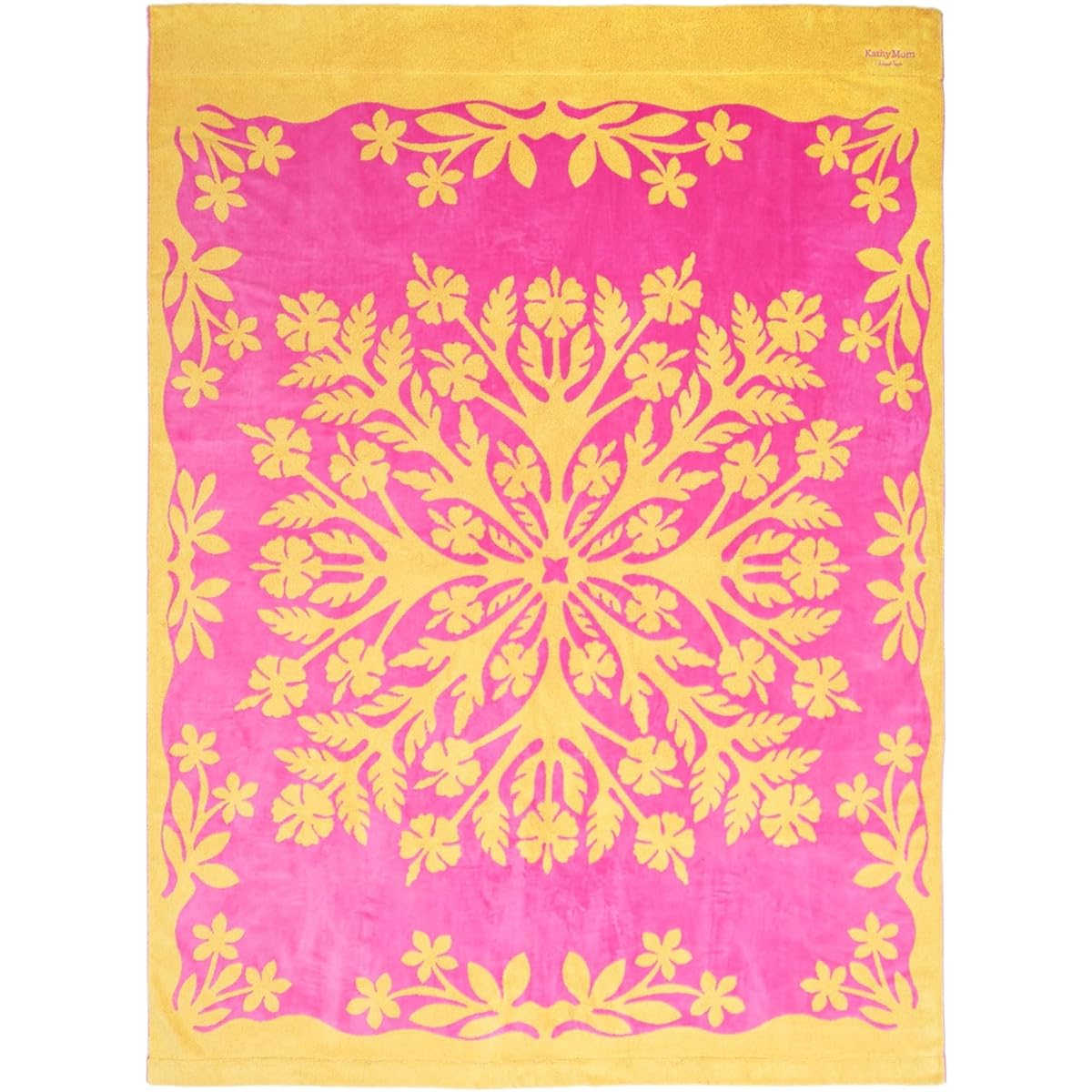 [Cathy Mum Island Style] Handkerchief Towel Blanket Single Hawaiian Quilt Pattern Be Happy Series
