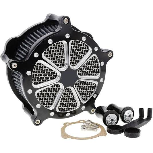 HDBUBALUS Motorcycle Bike Air Filter Air Cleaner Kit for Harley Sportster 04-19 XL 883 1200 Forty Eight XL1200X Iron XL883N