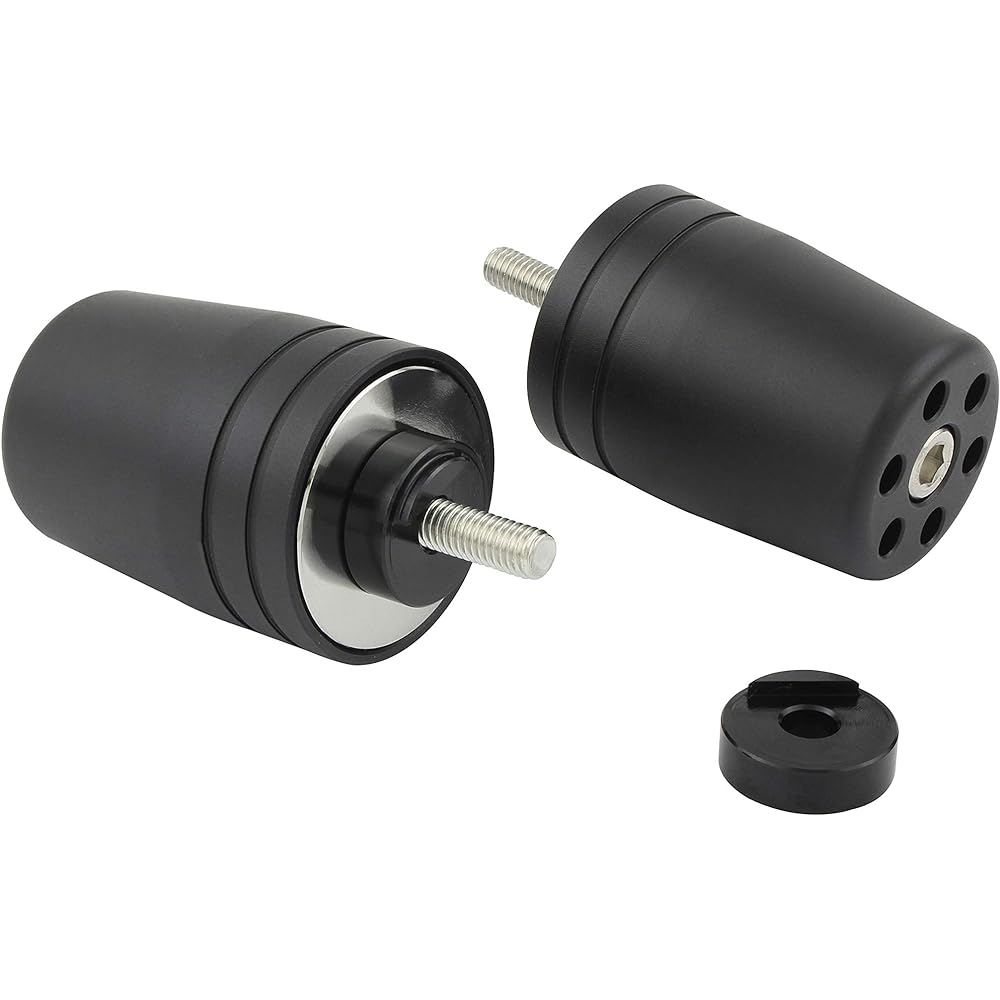 POSH Motorcycle Supplies Handlebar End Ultra Heavy Bar End M6 Type for Yamaha Genuine Handlebar YZF-R25 and Others Matte Black 031699-26-10