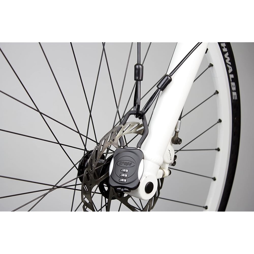 Crops Multi-Wire Lock MIGHTY GUARD | 4mm x 1800mm 3-digit dial CP-D3-SHW-07 (Silver)