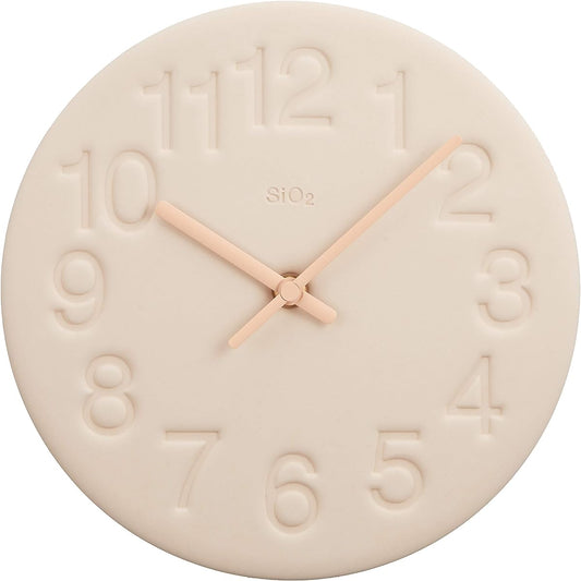 Lemnos Wall Clock Analog Diatomite Clock Pink LC11-08 PK Lemnos