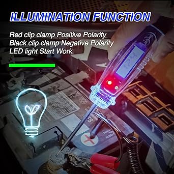 BOAK Automobile Test Light 3-60V DC Director Director Volunteer Tester Voltage Voltage & Illumination Fuse Tester Voltage Test Pen