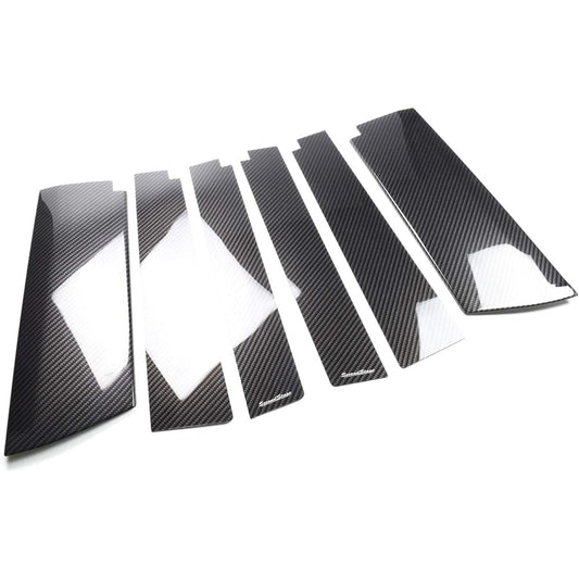 SecondStage Toyota Tank Roomy Pillar Garnish for Visor Equipped Vehicles Digital Carbon Style T362DCB