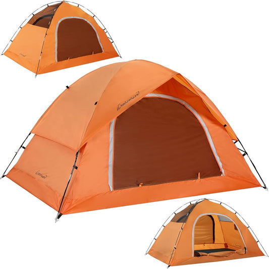 Clostnature Camping Tent Backcountry Lightweight Tent Compact Waterproof Climbing Mountain Tent 2 Person Outdoor Picnic Freestanding Double Layer Tent Camping Equipment