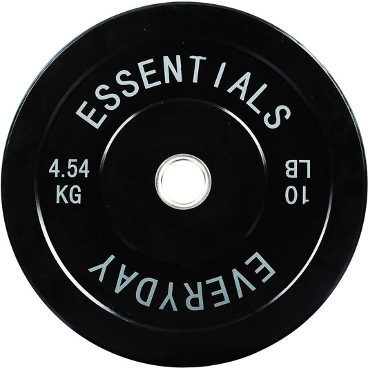 Balance From Weight Plate Everyday Essentials Color Coded Olympic Bumper Plate W Steel Hub Black [Regular Japanese Import Product] BLK-BP