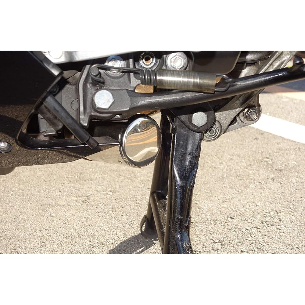 techserfu slip-on muffler ZX-14R Zix slip-on One Tail BOX type cancellation device included φ100×450L Polished titanium silencer T23-K031-B417