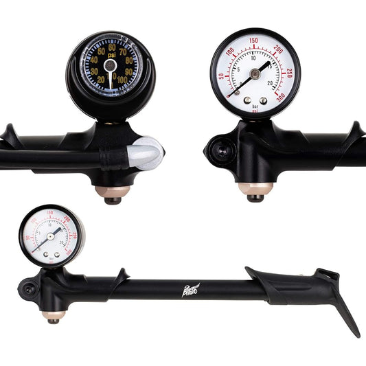 Air SHOCK dual pump 0 ~ 300PSI & 0 ~ 110psi