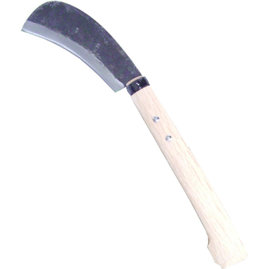 Bamboo cutting type thick sickle 300g Oak 240mm with knob pattern cover