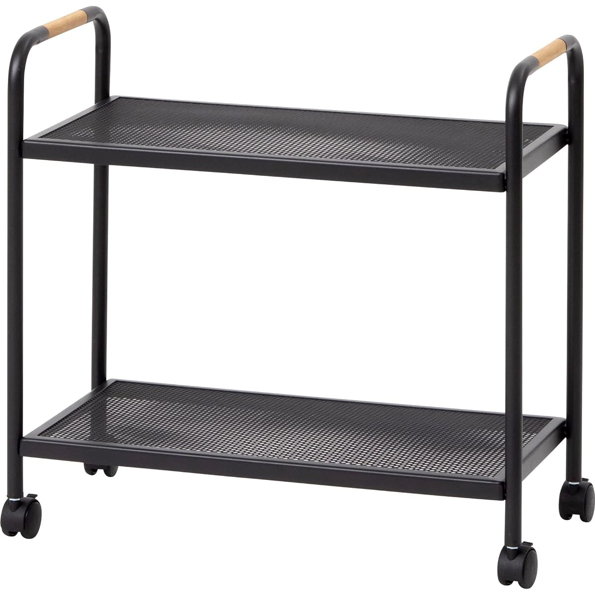 Takasho Flower Stand Terrace Rack 2 Tiers with Casters [MSF-32] Black Approx. Width 60cm x Depth 30cm x Height 56.5cm