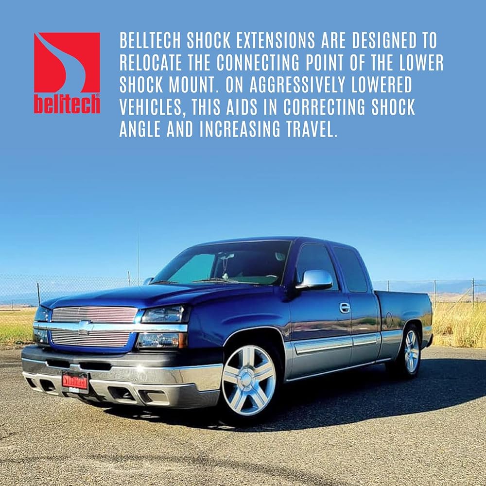Belltech 6654 Shock extension kit 99-06 Sylvarad Sierra 1500 Confirm to all cabs
