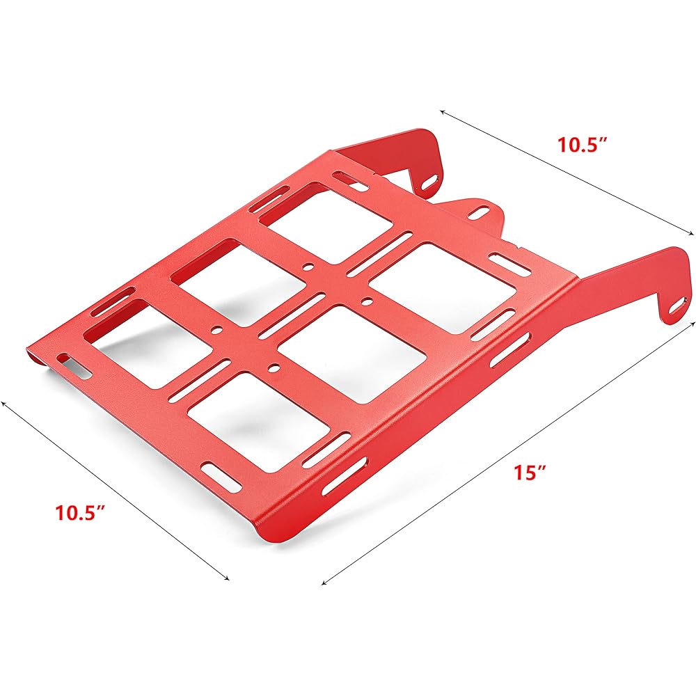 WSAYS Red Lia Tail Luggage Carrier Lack 1993-2016 Honda XR650L Compatible