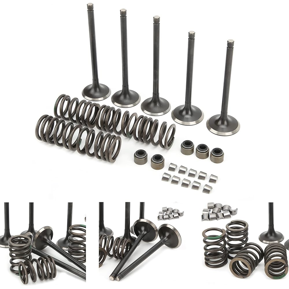Cylinder Head Intake Exhaust Valve Kit Yamaha Grizzly 660 YFM660F 4WD 2002-2008 Cylinder Head Valve Rebuild Kit ATV Parts
