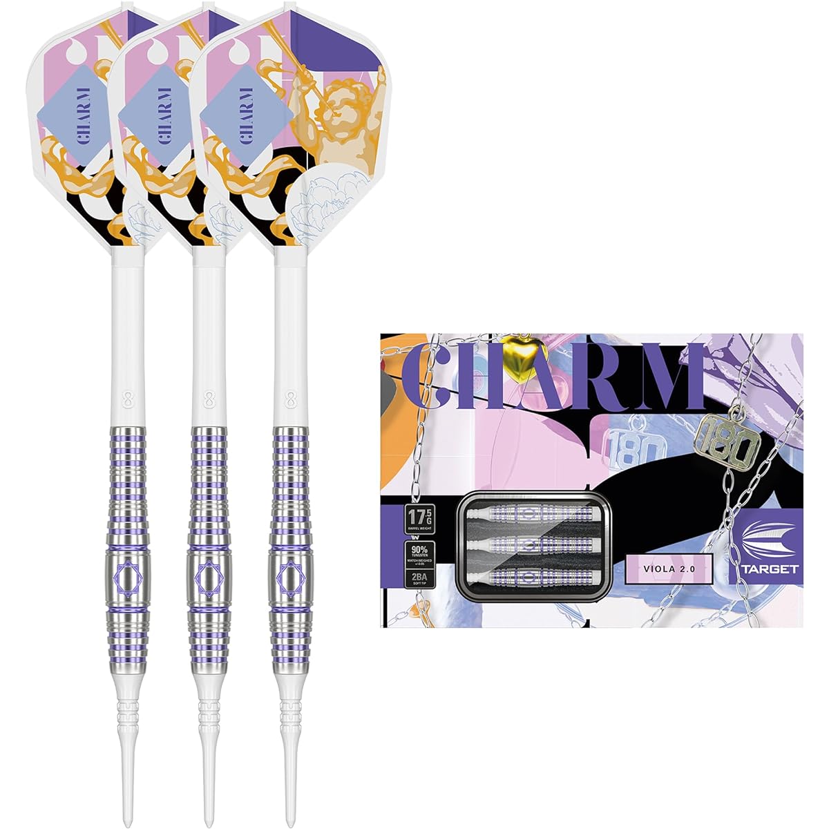 TARGET CHARM SERIES VIOLA 2.0 90% 17.5G SOFT TIP (Charm Series Viola 2.0)