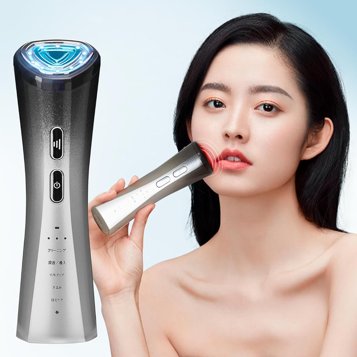 Le Dzx Facial Beauty Device, Newest Appearance, Cooling Sensation Technology, Beauty Device, Home Facial Device, RF Facial Device, EMS Micro Current, Cooling Sensation Function, Multi-functional LED,