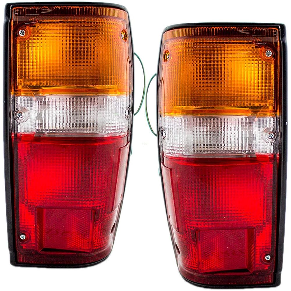 Driver and Passenger Taillights Tail Lamps w/Black Trim Replacement for Toyota SUV Pickup Truck 8156089149 8155089149 AutoAndArt