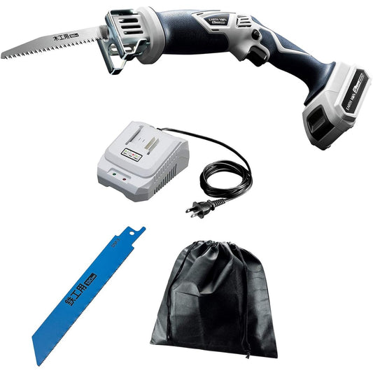 Takagi Rechargeable Electric Saw EARTH MAN S-Link 14.4V DN-144LiA [Common battery and charger included] [For cutting wood, branches, and general metals] TAKAGI Saw Electric Saw Reciprocating Saw Large Garbage Demolition