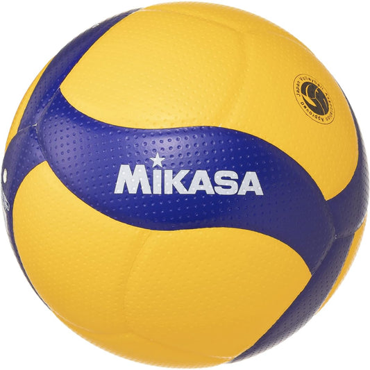 MIKASA Volleyball No. 4 Japan Volleyball Association Certified Ball for Junior High School Students and Women Yellow/Blue V400W Recommended Internal Pressure 0.3 (kgf/cm2)