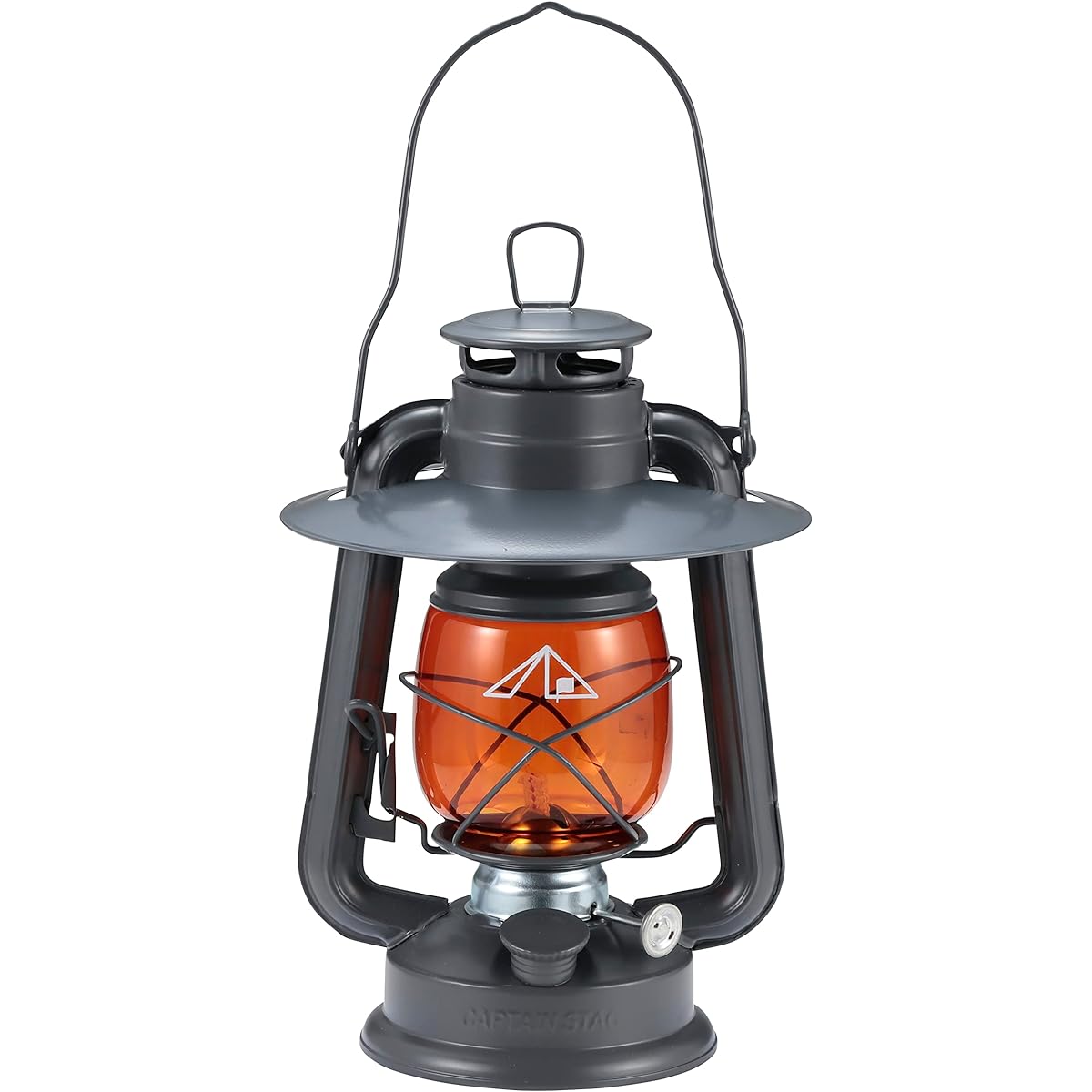 CAPTAIN STAG Camping Disaster Prevention Lantern Light Lighting Oil Lantern Shade Set (Medium) Width 160 x Depth 120 x Height 250mm Dark Gray Campout UK-515