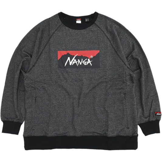 [Nanga] Unisex Eco Hybrid Box Logo Sweatshirt ECO HYBRID BOX LOGO SWEATSHIRT L.GRY