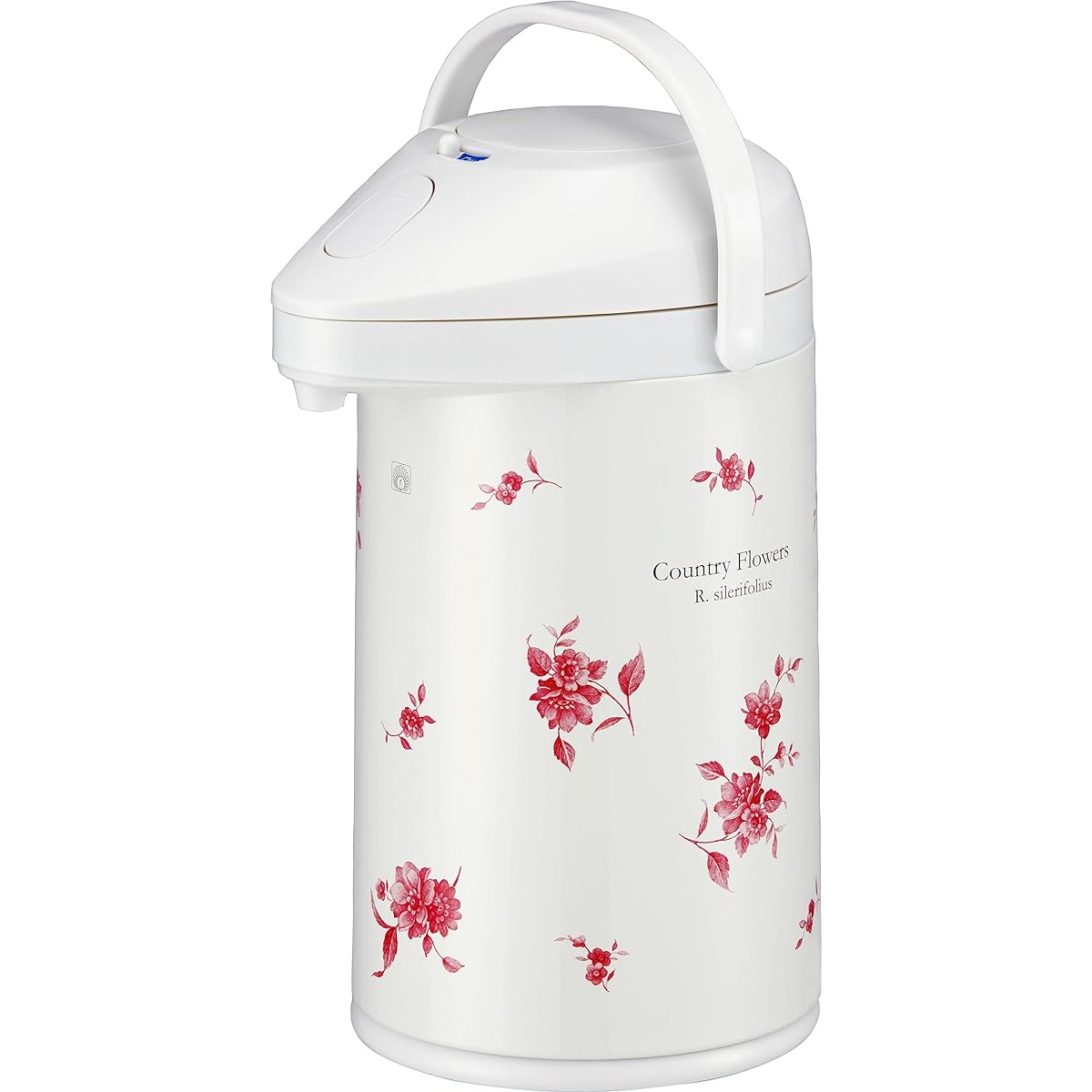 Peacock Made in Japan Thermal Pot Thermos Air Pot 3L Glass Thermal Country Flower MPP-30 FLC