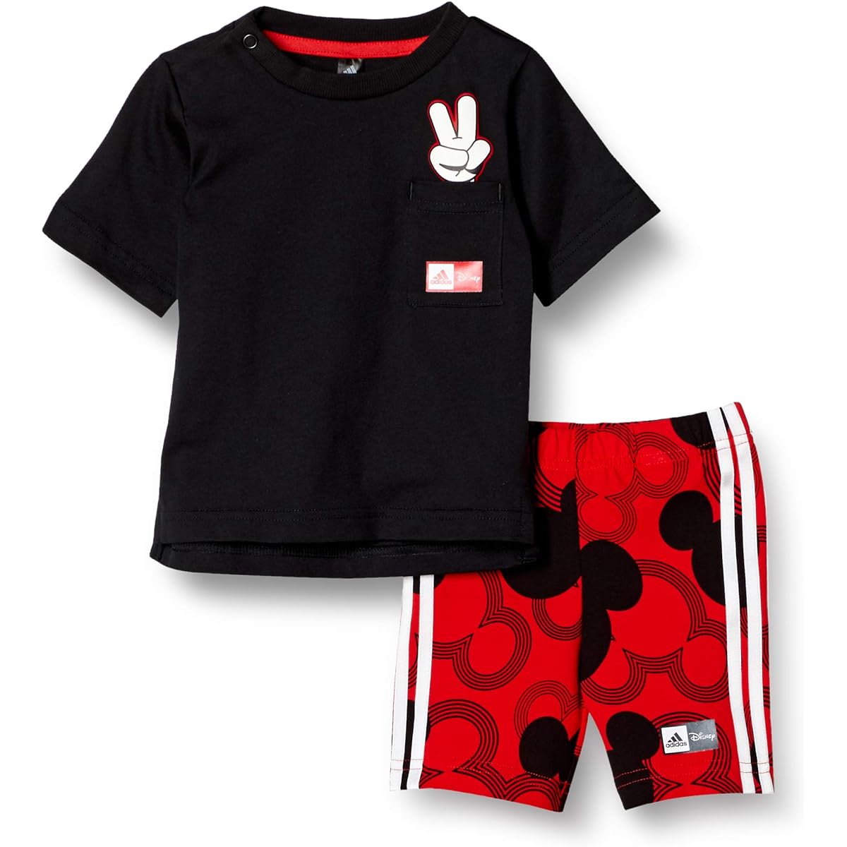 [Adidas] Top and Bottom Set Kids IB Disney MM T-shirt Set