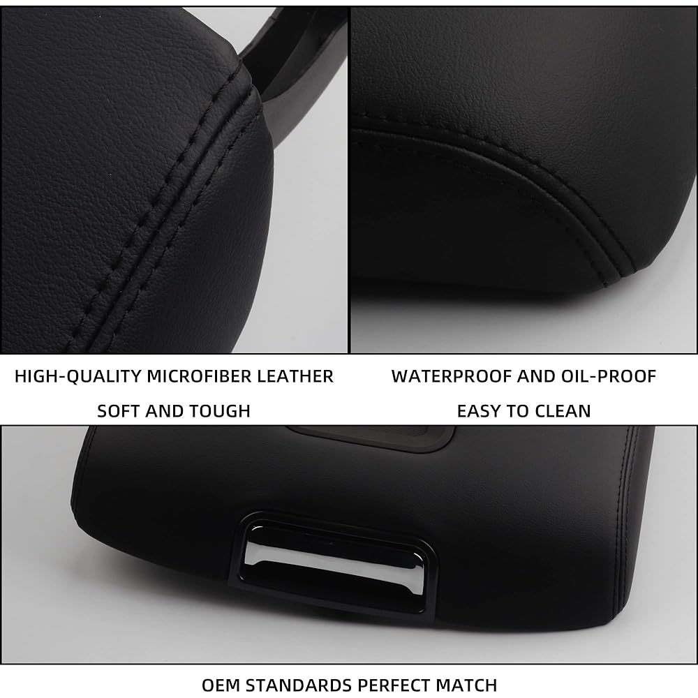 DASBECAN Armrest Center Console Cover Lid Kit 2014-2018 CHEVY SILVERADO & GMC Sierra 1500 2500 3500 2015-2020 TAHOE YUKON SUBURBAN Replacement 0227083AA 22861304