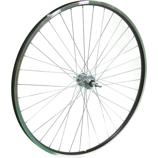 Asahi Cycle Aluminum Black Rim 26 Inch Exterior 7 Stage Rear Wheel (Caliper Brake Specification) XBK67