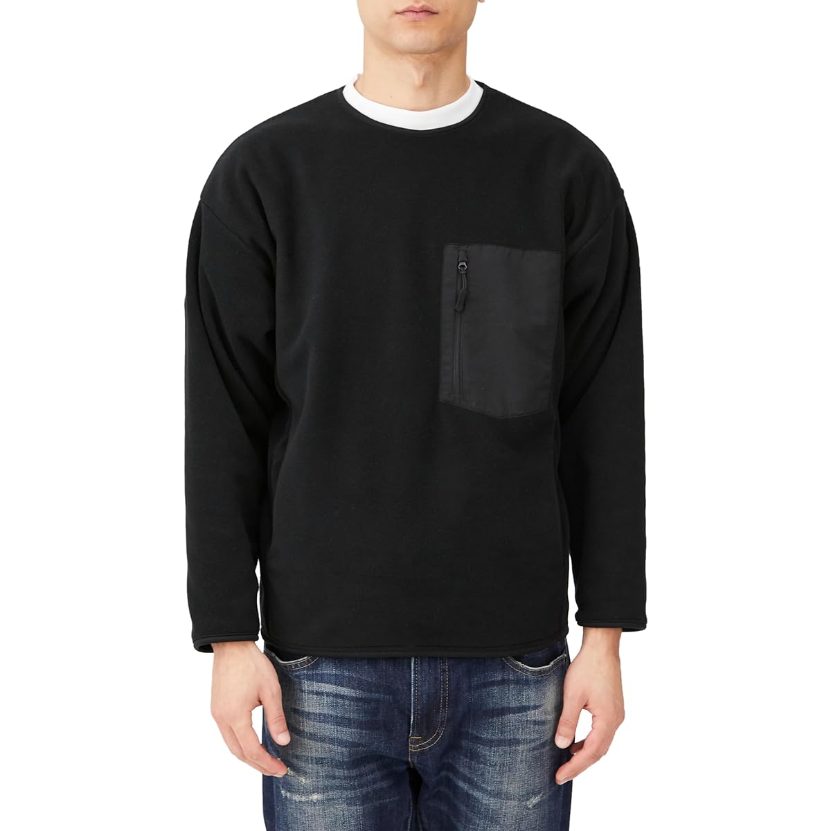 [United Athlete] Hooded sweatshirt microfleece crewneck shirt