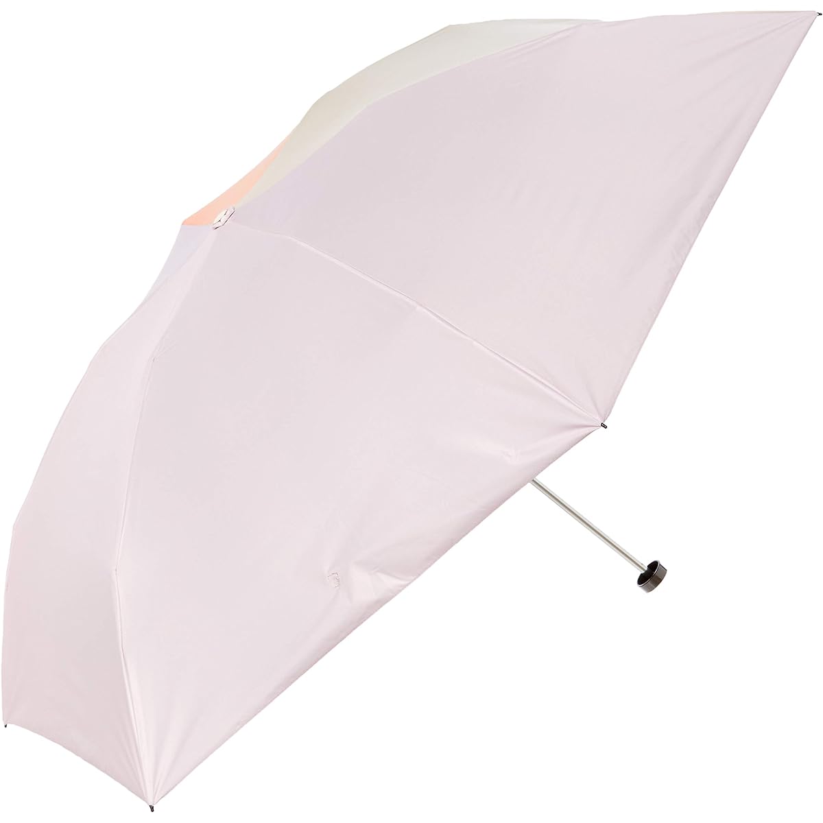 [Moonbat] Folding Umbrella KOKoTi Folding Umbrella, Rain Umbrella, Pastel Color, Stylish, Modern, Simple, Ladies [Water Repellent, Heat Shielding, UV Protection, For Sunny or Rainy Days] Beige, Beige, Rib Length: Approx. 55cm