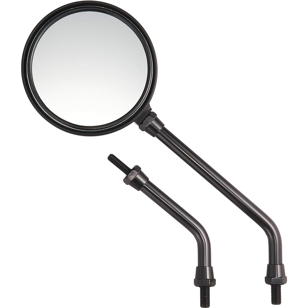 PMC Z2 Mirror Universal Left and Right Common 10mm Screw Short & Long Stay Included Black 1 Piece 152-101