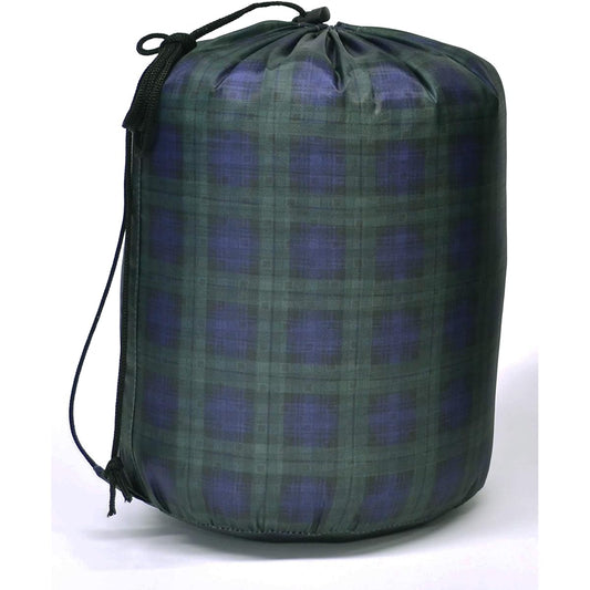 Shimizu Sangyo Washable Sleeping Bag Compact Storage Check Green 58607 When fully opened: 190 x 170 cm, when folded: Φ22 x 32 cm