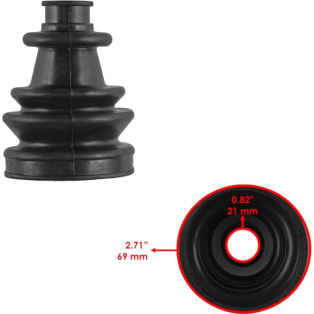 Compatible with Caltric Front left and right Axel CV boot kit Polaris 2203440
