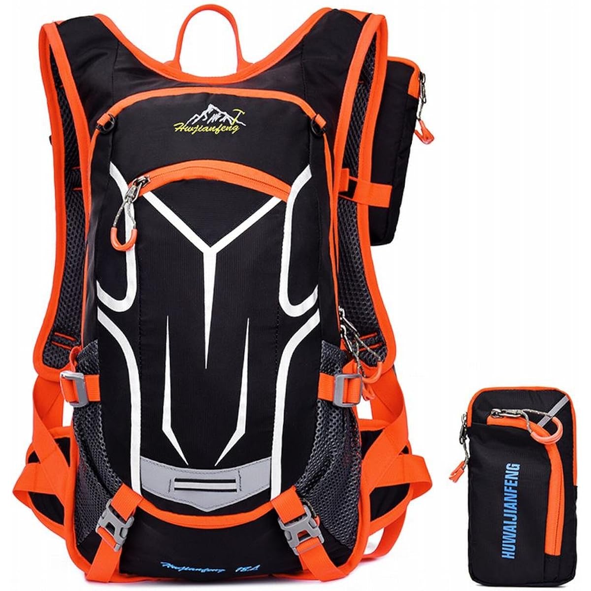 Phoenix Ikki 18L Lightweight Back Vented Water Repellent Cycling Bag Bicycle Backpack Hydration Bag with Helmet Cover