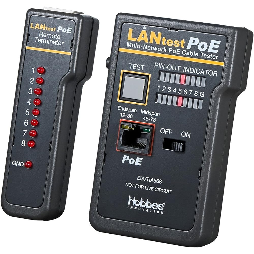 Sanwa Supply PoE LAN Cable Tester LAN-TST5