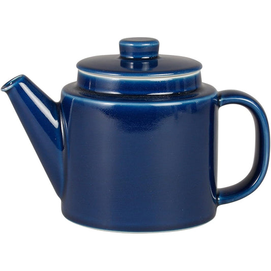Nishikai Pottery Hasami Ware Common Teapot Teapot Navy Super Stainless Steel with Tea Strain Capacity Approximately 1000ml Made in Japan 13254