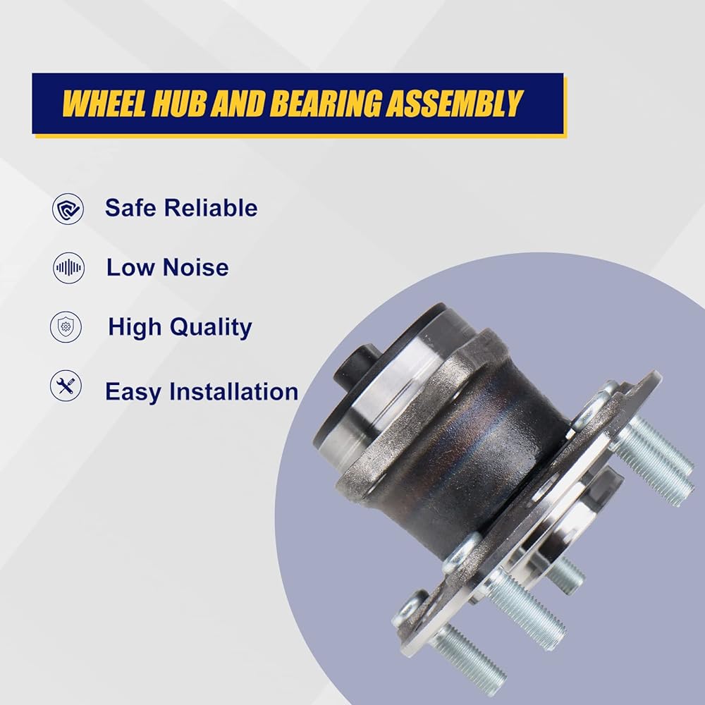 KUSATEC 512332 rear wheel bearing and two hub assembly 2 jeep compass patriot Chrysler 200 Seving dodia Benger caliber 5 rug ABS